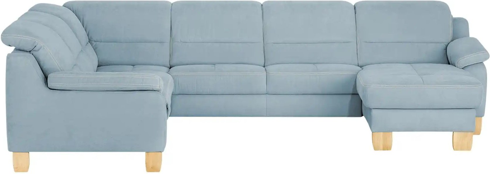 meinSofa Wohnlandschaft aus Mikrofaser Hanna ¦ blau ¦ Maße (cm): B: 322 H: 84 T: 264.0 Polstermöbel > Sofas > Wohnlandsc...
