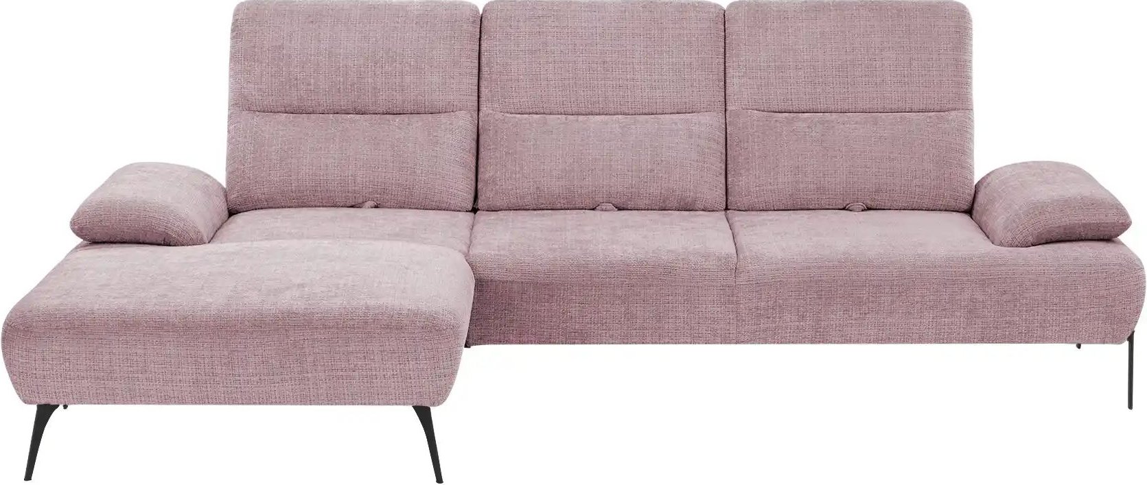 switch Ecksofa Cesar ¦ rosa/pink ¦ Maße (cm): B: 288 H: 102 T: 183.0 Polstermöbel > Sofas > Ecksofas - Höffner