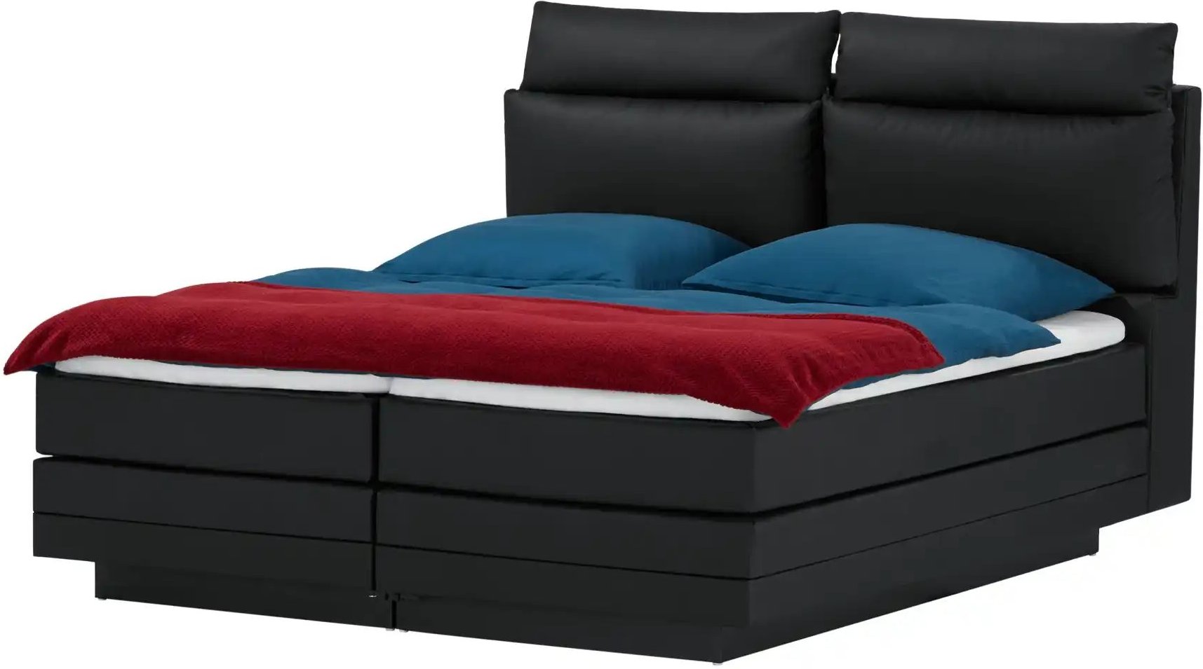 Motor-Boxspringbett Hardego ¦ schwarz ¦ Maße (cm): B: 200 H: 118 Betten > Boxspringbetten - Höffner