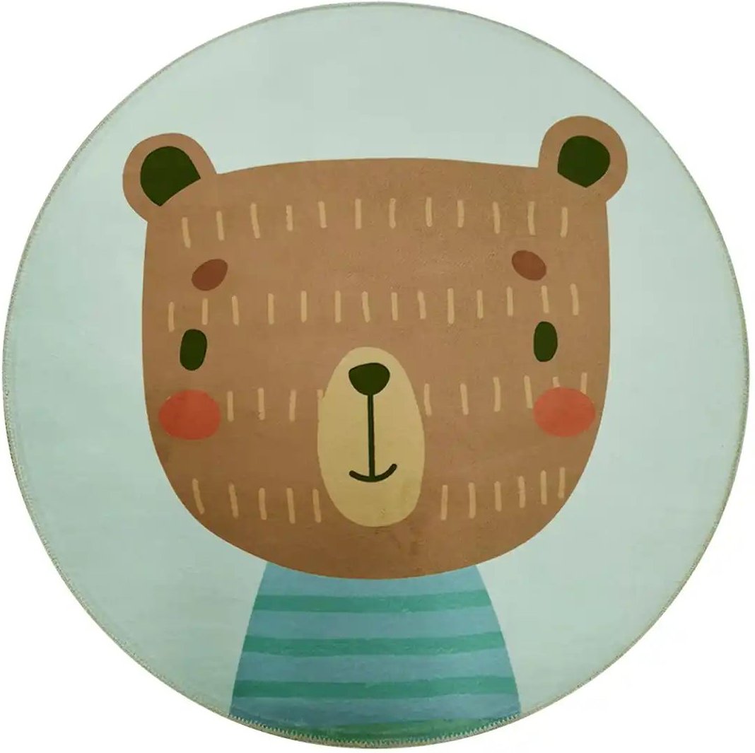 KJUT Kurzflorteppich Tierkreis ¦ grün ¦ Synthetische Fasern Ø: 80 Teppiche > Kinderteppiche - Höffner