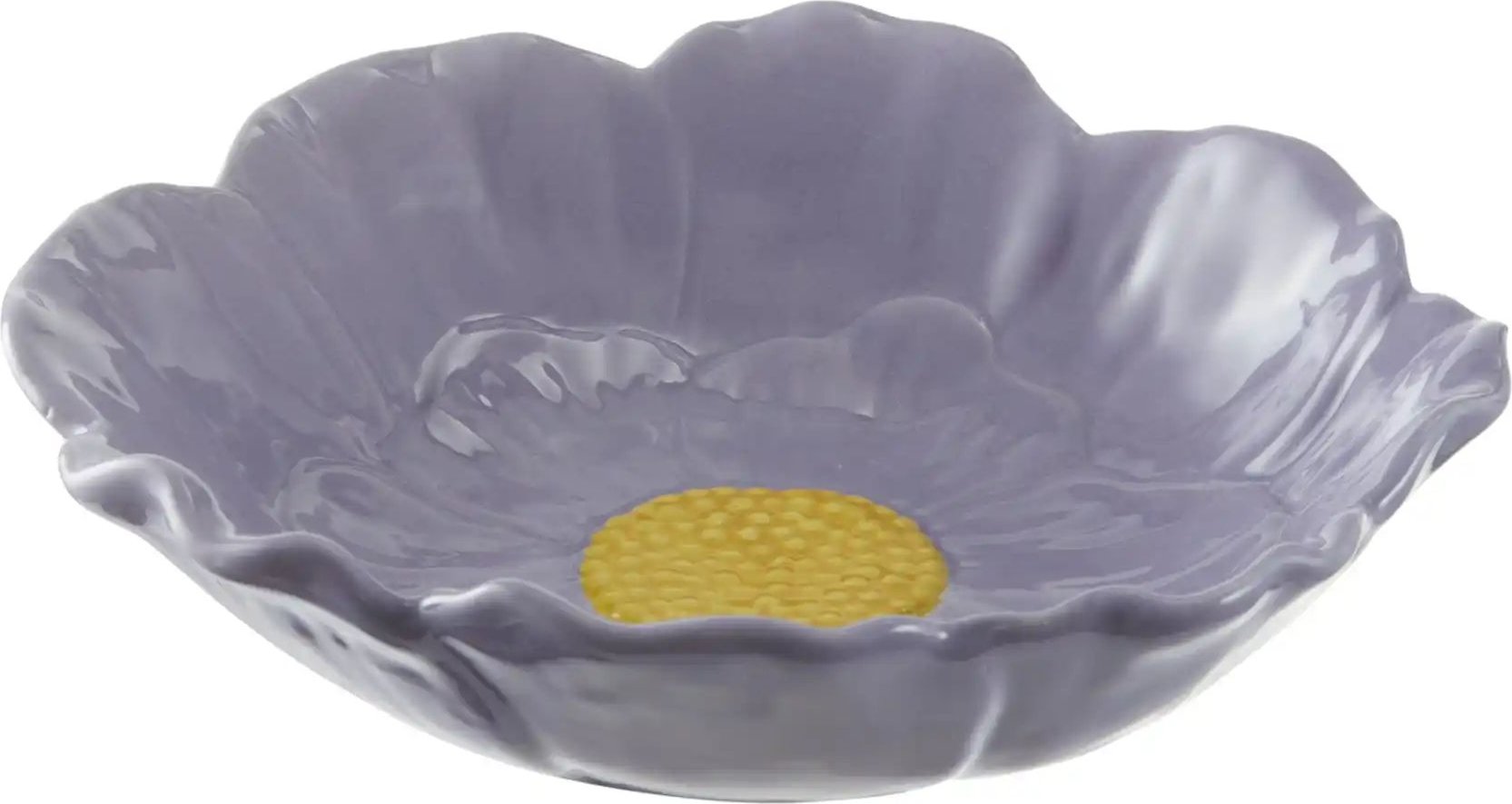 HOME STORY Deko Schale Blüte ¦ lila/violett ¦ Porzellan ¦ Maße (cm): B: 18,5 H: 4,8 Accessoires > Deko-Schalen - Höffn...