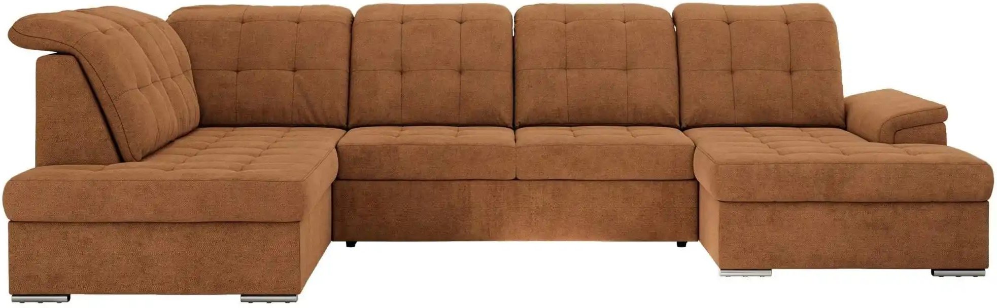 Wohnlandschaft mit Schlaffunktion Madrito ¦ orange ¦ Maße (cm): B: 323 H: 89 Polstermöbel > Sofas > Wohnlandschaften - H...