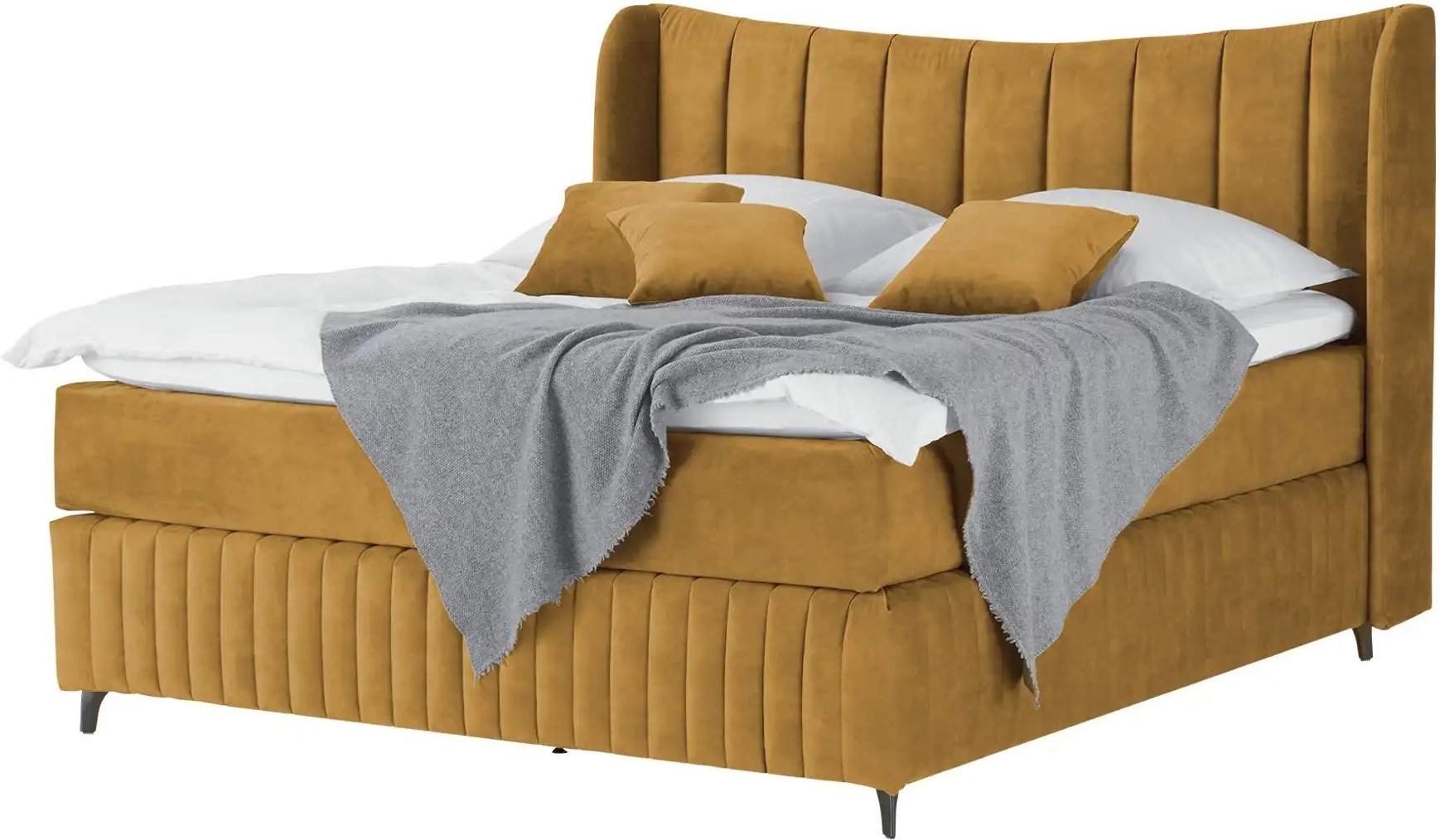 Kings and Queens Boxspringbett Uldur ¦ gelb ¦ Maße (cm): B: 194 H: 122 Betten > Boxspringbetten - Höffner