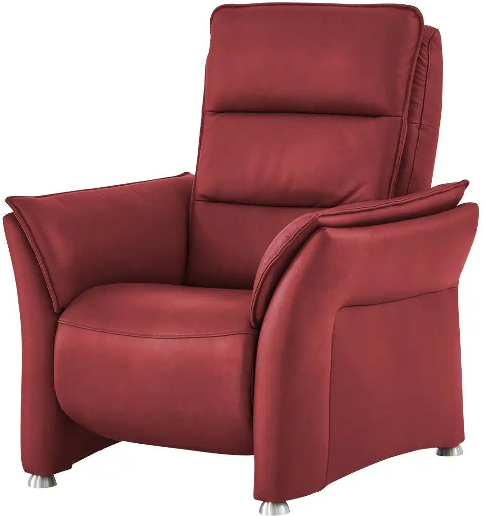 Hukla Sessel Echtleder Corina ¦ rot ¦ Maße (cm): B: 94 H: 112 T: 90.0 Polstermöbel > Sessel > Fernsehsessel - Höffner