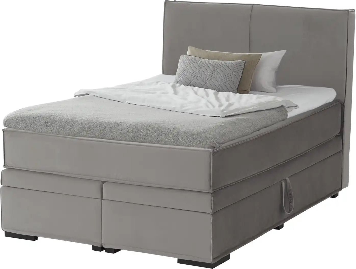 Boxi Boxspringbett mit Bettkasten Boxi Urban ¦ grau ¦ Maße (cm): B: 140 H: 125 Betten > Boxspringbetten - Höffner