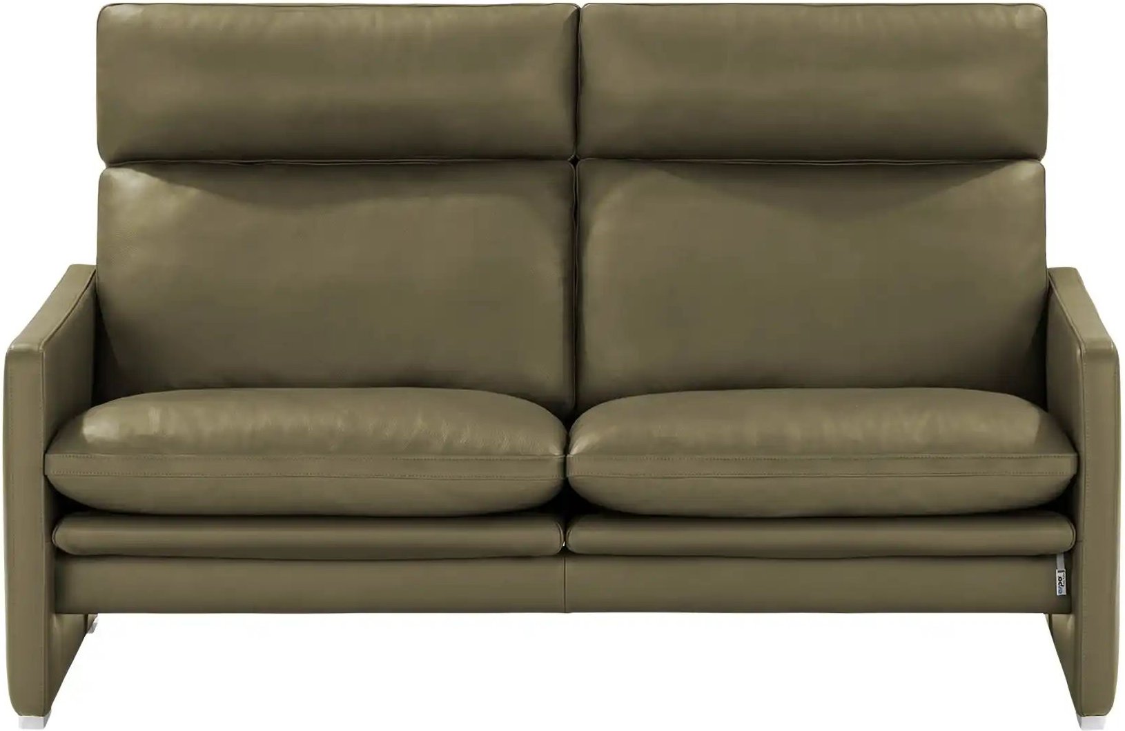 erpo just relax Ledersofa JR 290 Trento ¦ grün ¦ Maße (cm): B: 157 H: 93 T: 86.0 Polstermöbel > Sofas > 2-Sitzer - Höff...