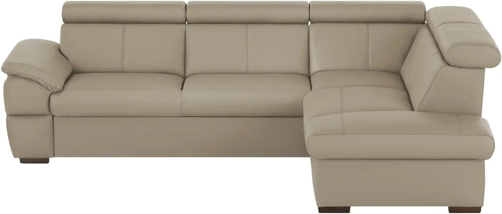 Thumbnail - uno Ecksofa aus Echtleder Town ¦ braun ¦ Maße (cm): B: 264 H: 76 T: 210.0 Polstermöbel > Sofas > Ecksofas - Höffner