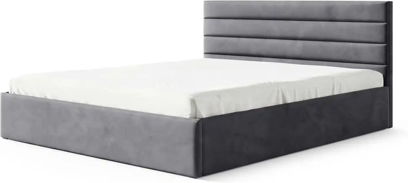 Polsterbett mit Bettkasten Bella ¦ grau ¦ Maße (cm): B: 209 H: 85 Betten > Polsterbetten - Höffner