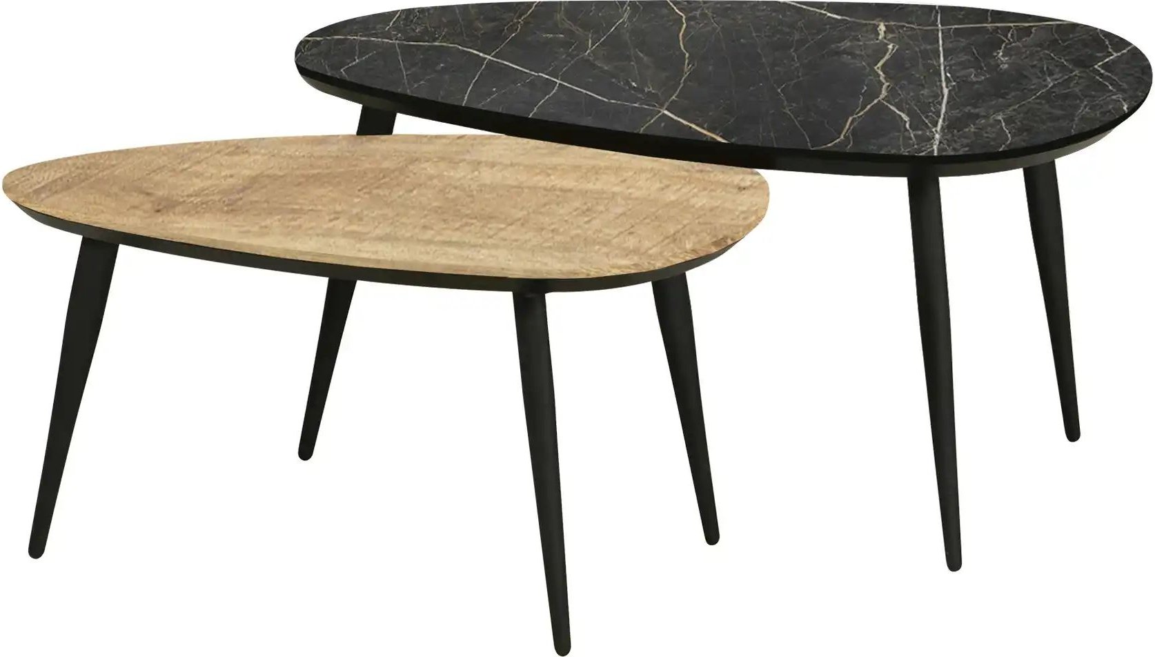 uno Couchtisch 2er Set Dortmund ¦ holzfarben ¦ Maße (cm): B: 60 H: 45 Tische > Couchtische > Couchtische andere Formen ...