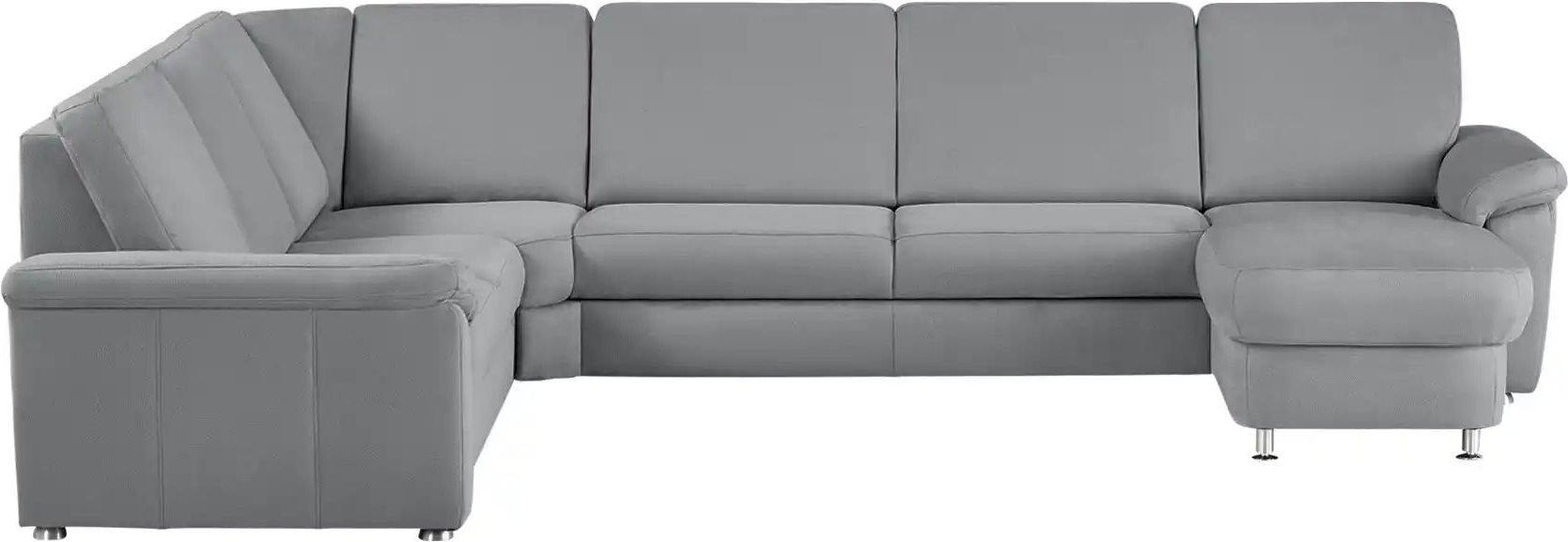 meinSofa Wohnlandschaft Mikrofaser Rita ¦ grau ¦ Maße (cm): B: 330 H: 91 T: 240.0 Polstermöbel > Sofas > Wohnlandschafte...