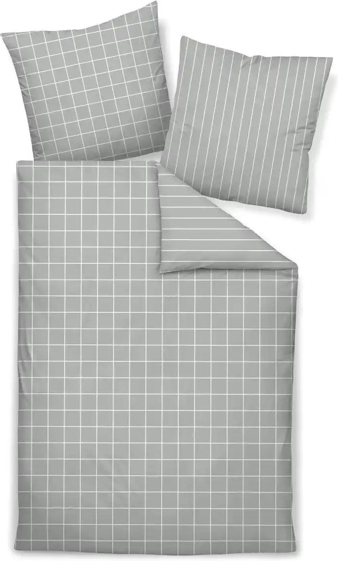 Janine Mako-Satin Bettwäsche ¦ grau ¦ Maße (cm): B: 27 H: 3,7 Bettwaren > Bettwäsche > Bettwäsche ganzjährig - Höffner