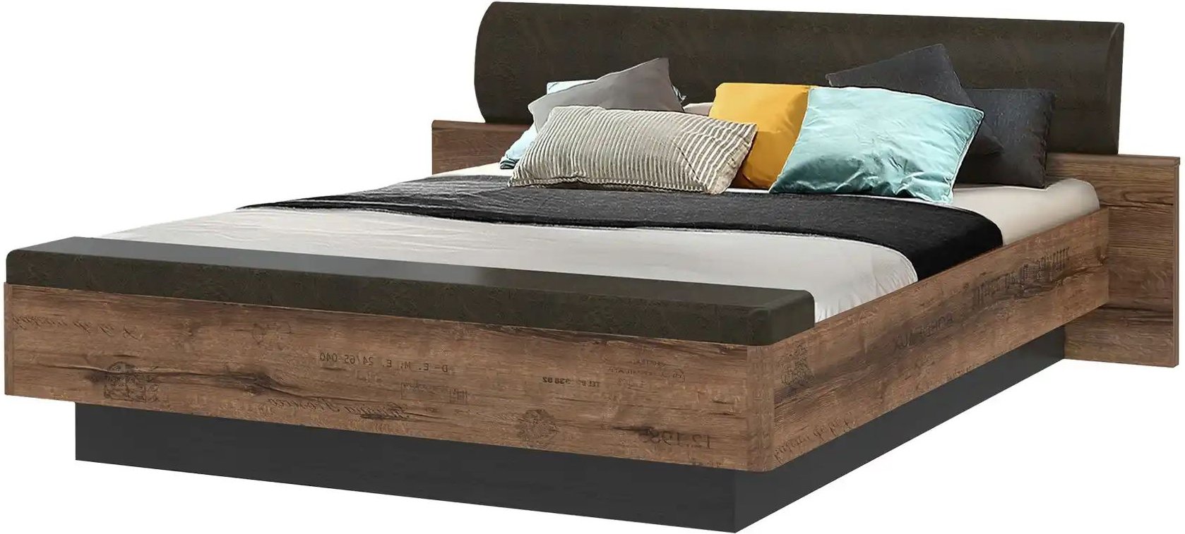 Bettgestell Jedburgh ¦ holzfarben ¦ Maße (cm): B: 219,8 H: 90 T: 242.2 Betten > Bettgestelle - Höffner