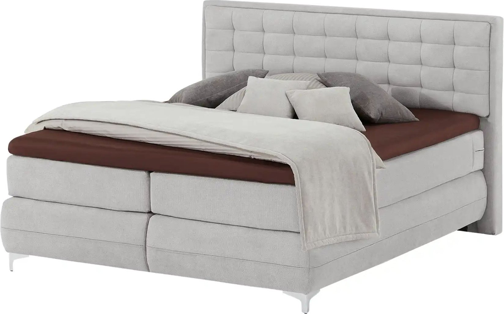 Musterring Boxspringbett Standardversion Dubai ¦ grau ¦ Maße (cm): B: 177 H: 124 Betten > Boxspringbetten - Höffner