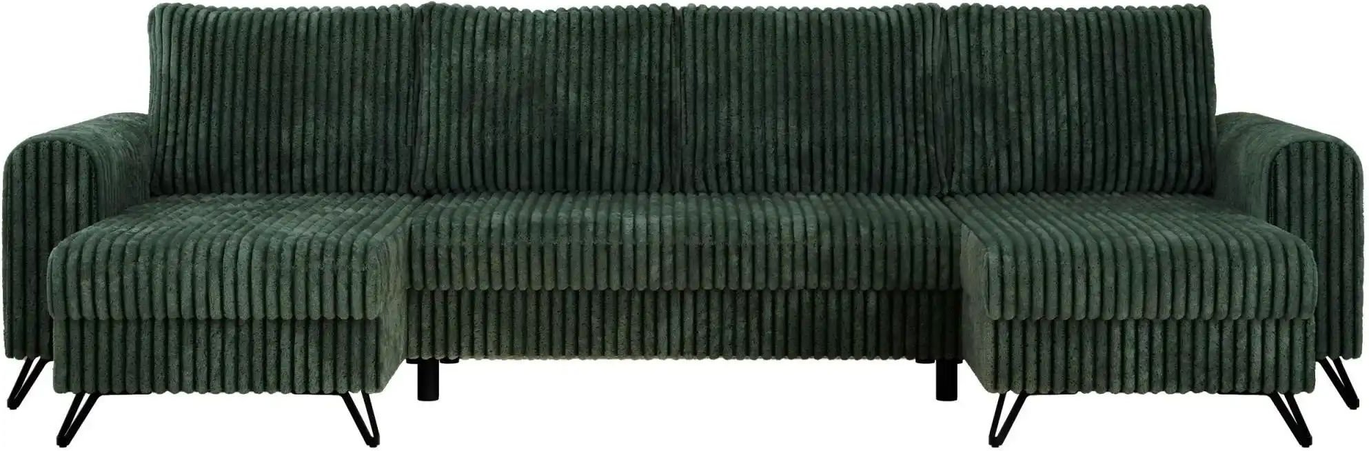 Wohnlandschaft Grün ¦ grün ¦ Maße (cm): B: 312 H: 90 Polstermöbel > Sofas > Schlafsofas - Höffner