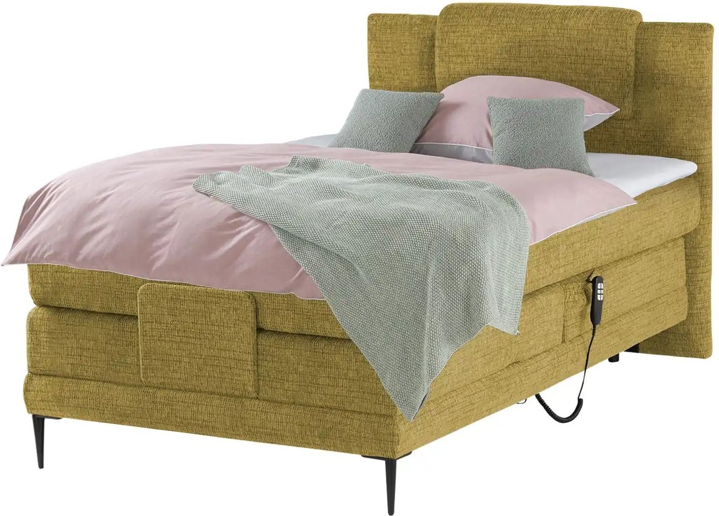 switch Motor-Boxspringbett Wave ¦ gelb ¦ Maße (cm): B: 110 H: 111 Betten > Boxspringbetten - Höffner