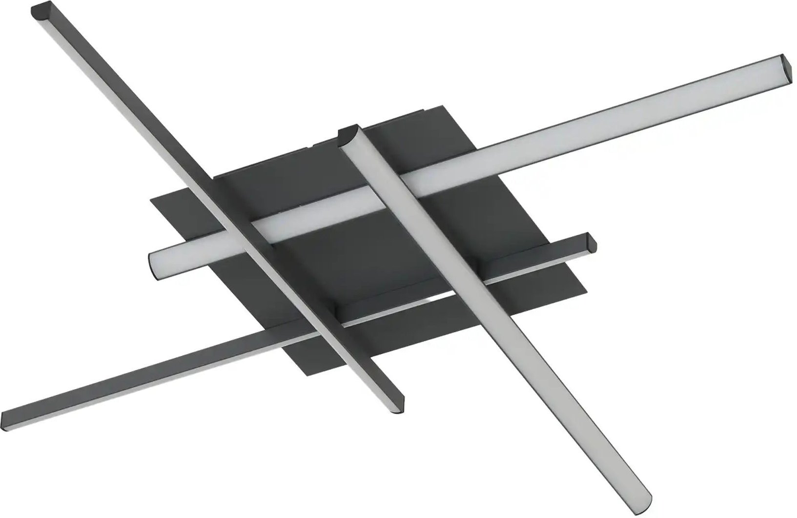 KHG Deckenleuchte ¦ grau ¦ Maße (cm): B: 71 H: 7 T: 71.0 Lampen & Leuchten > Deckenleuchten - Höffner
