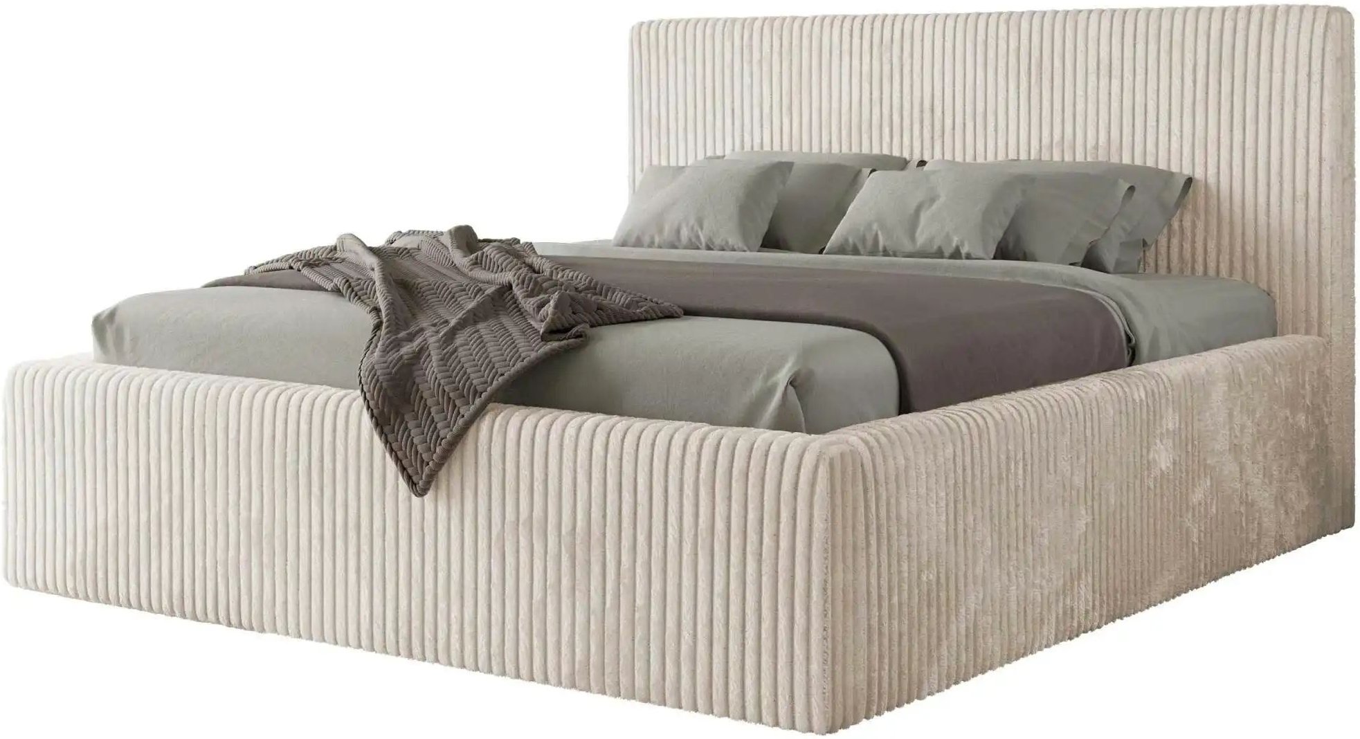 Polsterbett mit Bettkasten Tiliano Classic ¦ beige ¦ Maße (cm): B: 156 H: 108 Betten > Polsterbetten - Höffner