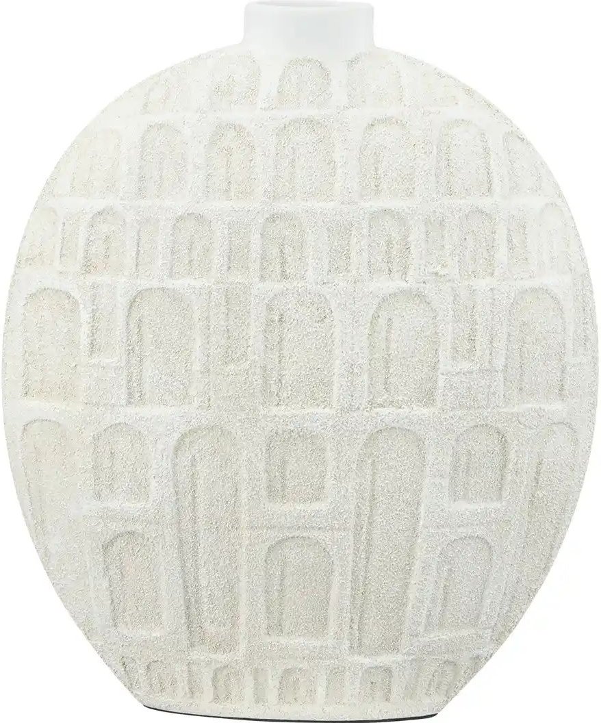 HOME STORY Deko Vase ¦ weiß ¦ Polyresin (Kunstharz) ¦ Maße (cm): B: 30 H: 36,5 Accessoires > Vasen - Höffner