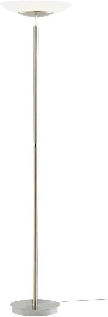 HELL-höllisch gutes Licht LED-Deckenfluter 1-flammig Nickel-matt ¦ silber ¦ Maße (cm): H: 182 Ø: 42 Lampen & Leucht...