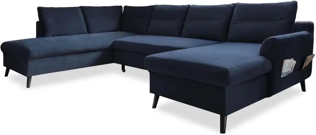 Miuform Wohnlandschaft mit Schlaffunktion Stylish Stan ¦ blau ¦ Maße (cm): B: 300 H: 90 Polstermöbel > Sofas > Wohnlands...