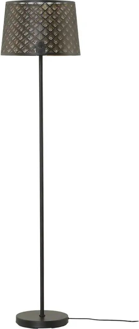 KHG Stehleuchte Grid ¦ schwarz ¦ Maße (cm): H: 154 Ø: 38 Lampen & Leuchten > Stehlampen - Höffner