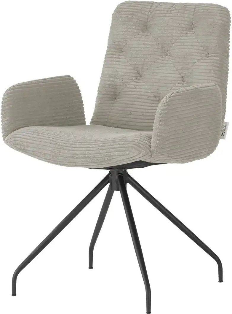 Jette Home Polsterstuhl Salo ¦ grau ¦ Maße (cm): B: 59 H: 87 T: 66.0 Stühle > Esszimmerstühle > Esszimmerstühle mit Arm...