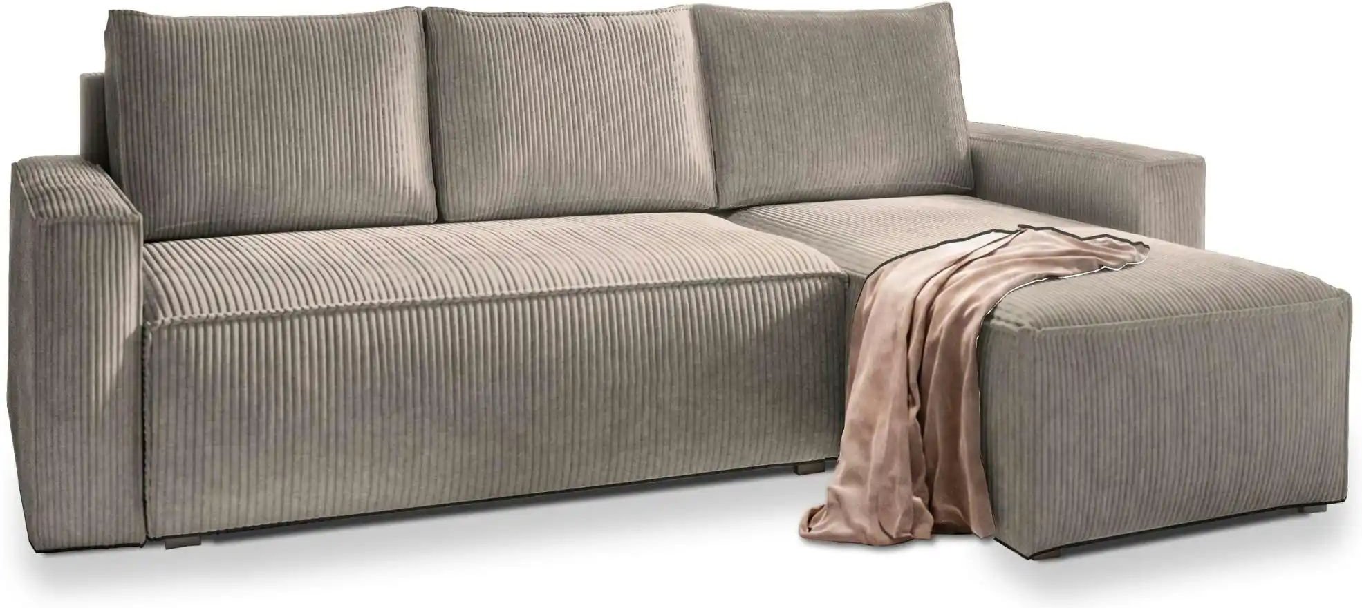 MASSENO Ecksofa mit Schlaffunktion Potaro ¦ beige ¦ Maße (cm): B: 230 H: 85 Polstermöbel > Sofas > 3-Sitzer - Höffner