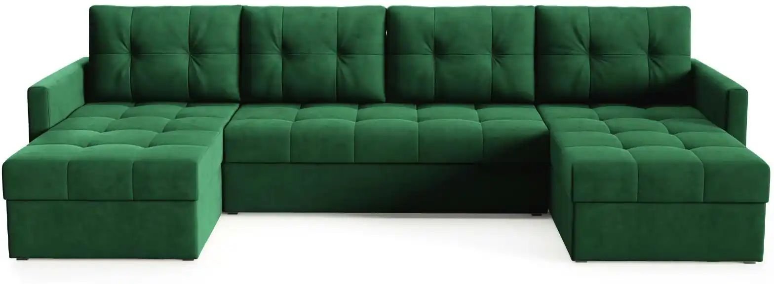 Wohnlandschaft Olivia ¦ grün ¦ Maße (cm): B: 301 H: 86 Polstermöbel > Sofas > Wohnlandschaften - Höffner