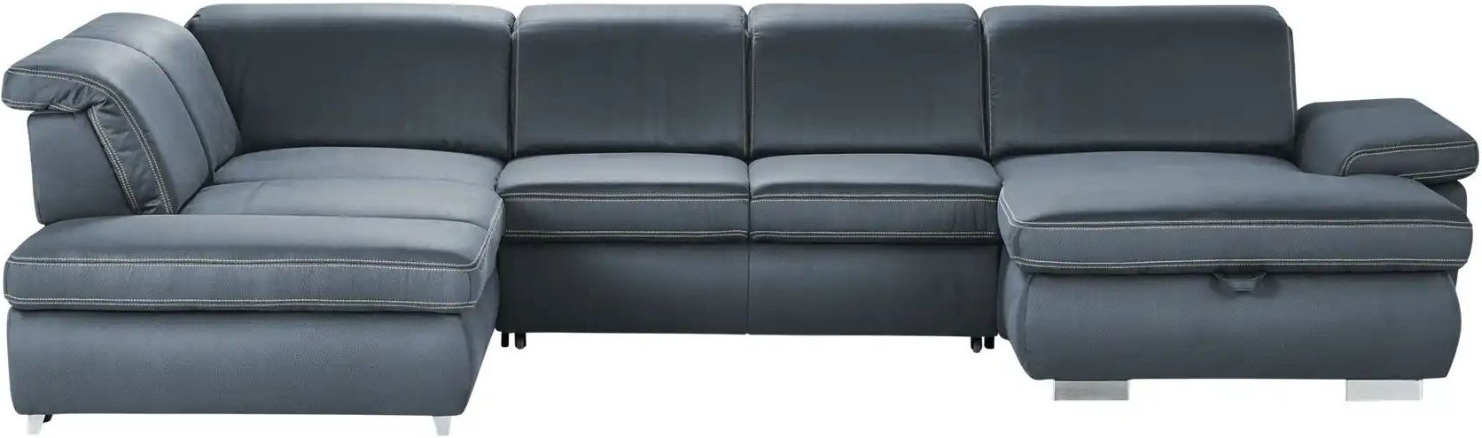 Lounge Collection Wohnlandschaft mit verschiedenen Funktionen Amanda ¦ blau ¦ Maße (cm): B: 379 H: 85 T: 260.0 Polstermö...