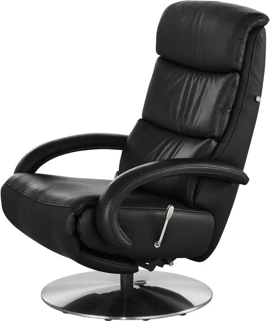 Hukla Leder-Relaxsessel Florian ¦ schwarz ¦ Maße (cm): B: 73 H: 109 T: 91.0 Polstermöbel > Sessel > Relaxsessel - Höffn...