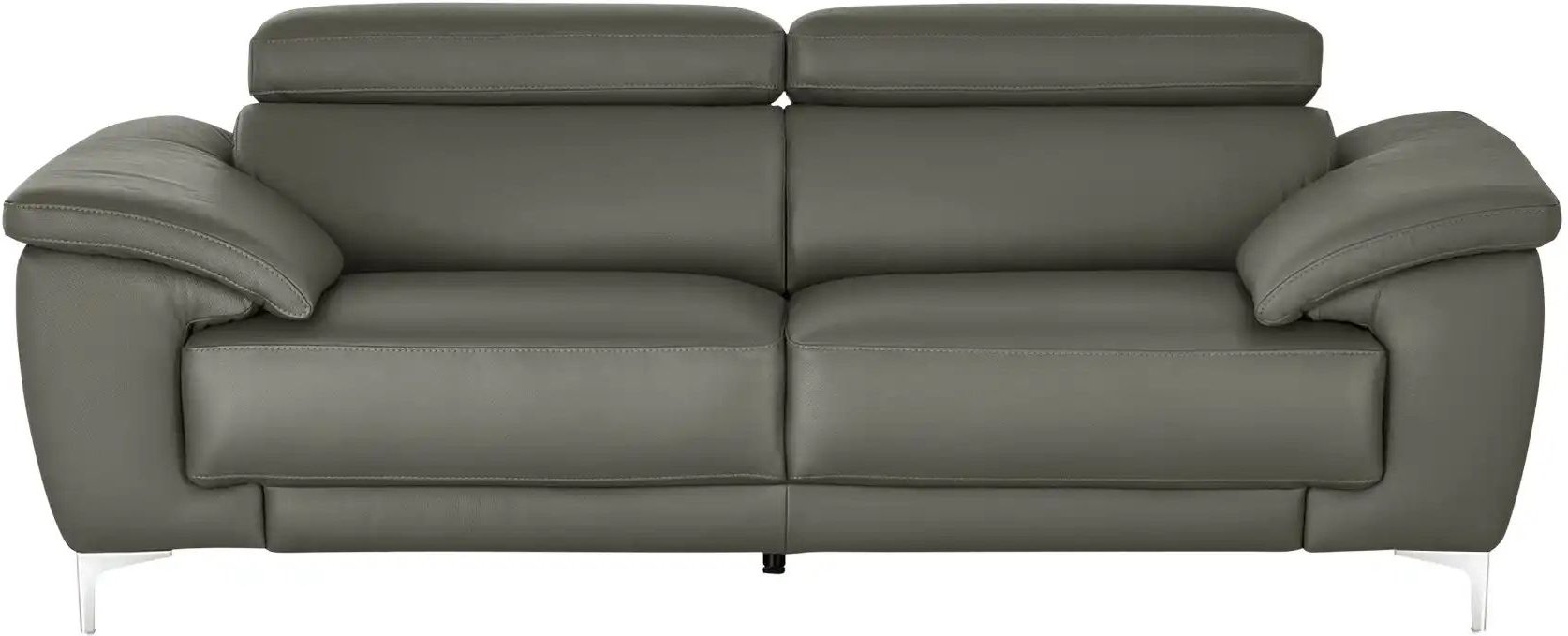 Max Schelling Einzelsofa aus Echtleder Vita ¦ grau ¦ Maße (cm): B: 216 H: 93 T: 105.0 Polstermöbel > Sofas > 2-Sitzer - ...