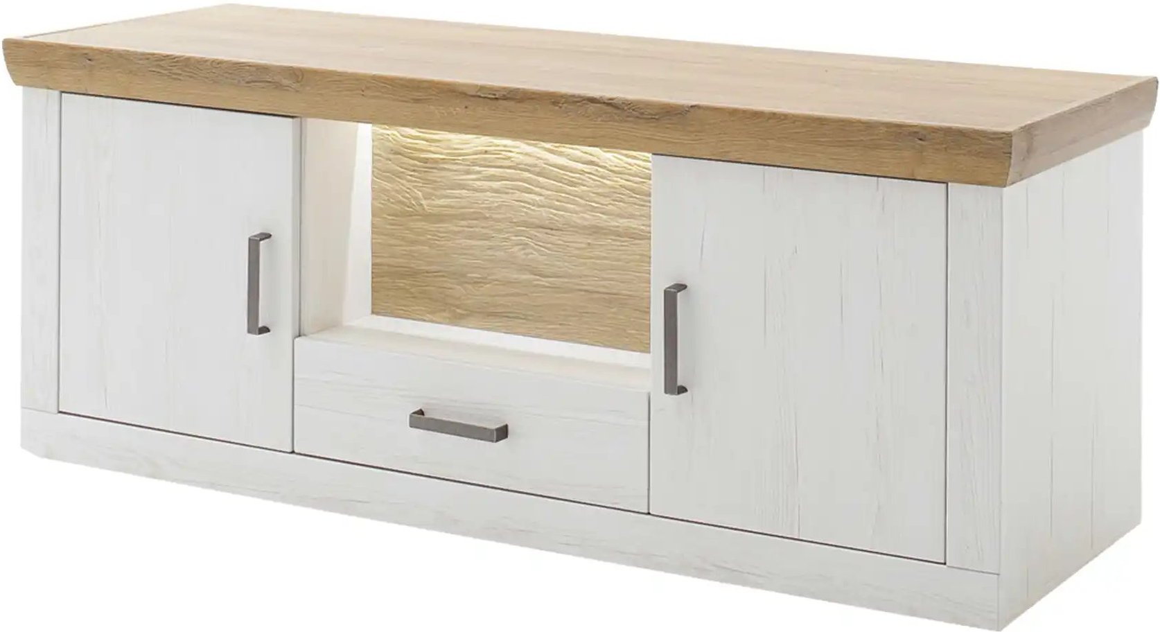 maison bleue TV-Element Zara ¦ weiß ¦ Maße (cm): B: 154 H: 62 T: 50.0 Kommoden & Sideboards > Lowboards - Höffner