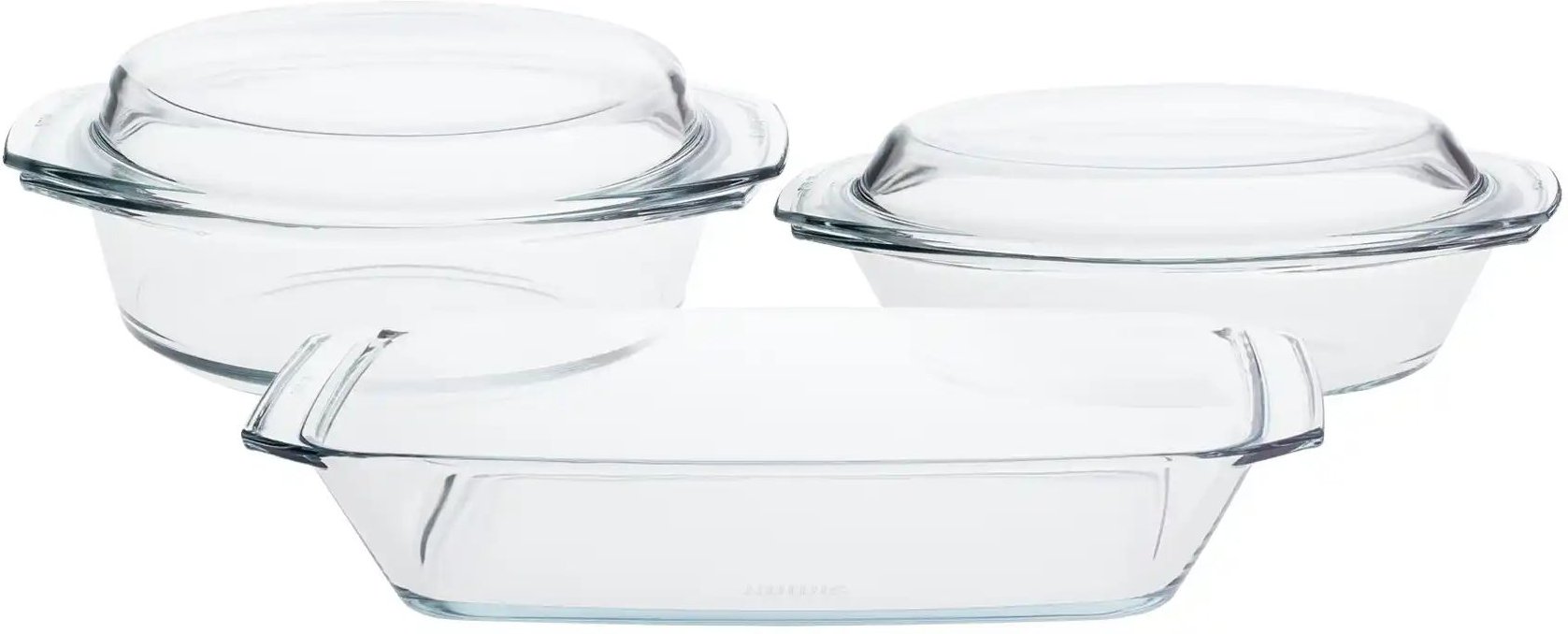 SIMAX Auflaufformenset 5-teilig 302 ¦ transparent/klar ¦ Glas Küchenzubehör & Helfer > Bratformen & Auflaufformen - Hö...