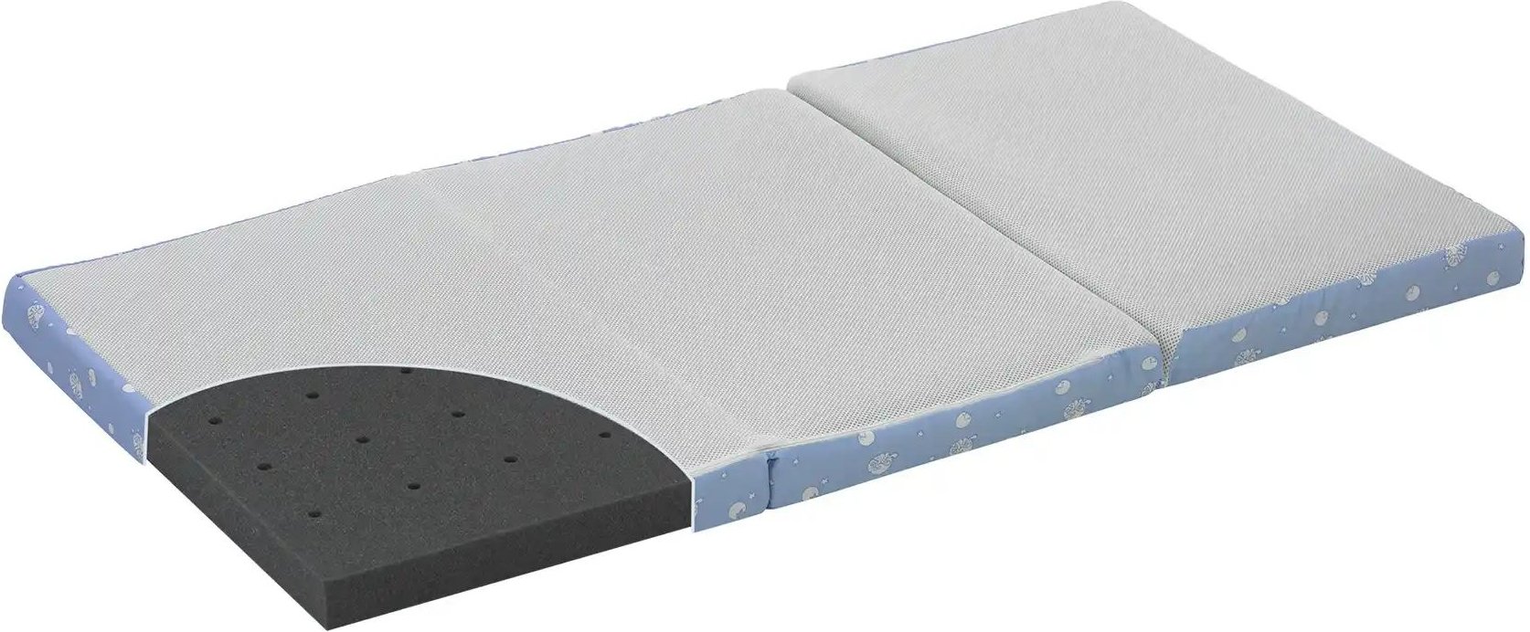 Alvi Reisebettmatratze Luftikus ¦ blau ¦ Maße (cm): B: 60 H: 5 Matratzen & Zubehör > Matratzen-Arten > Schaumstoff-Matr...