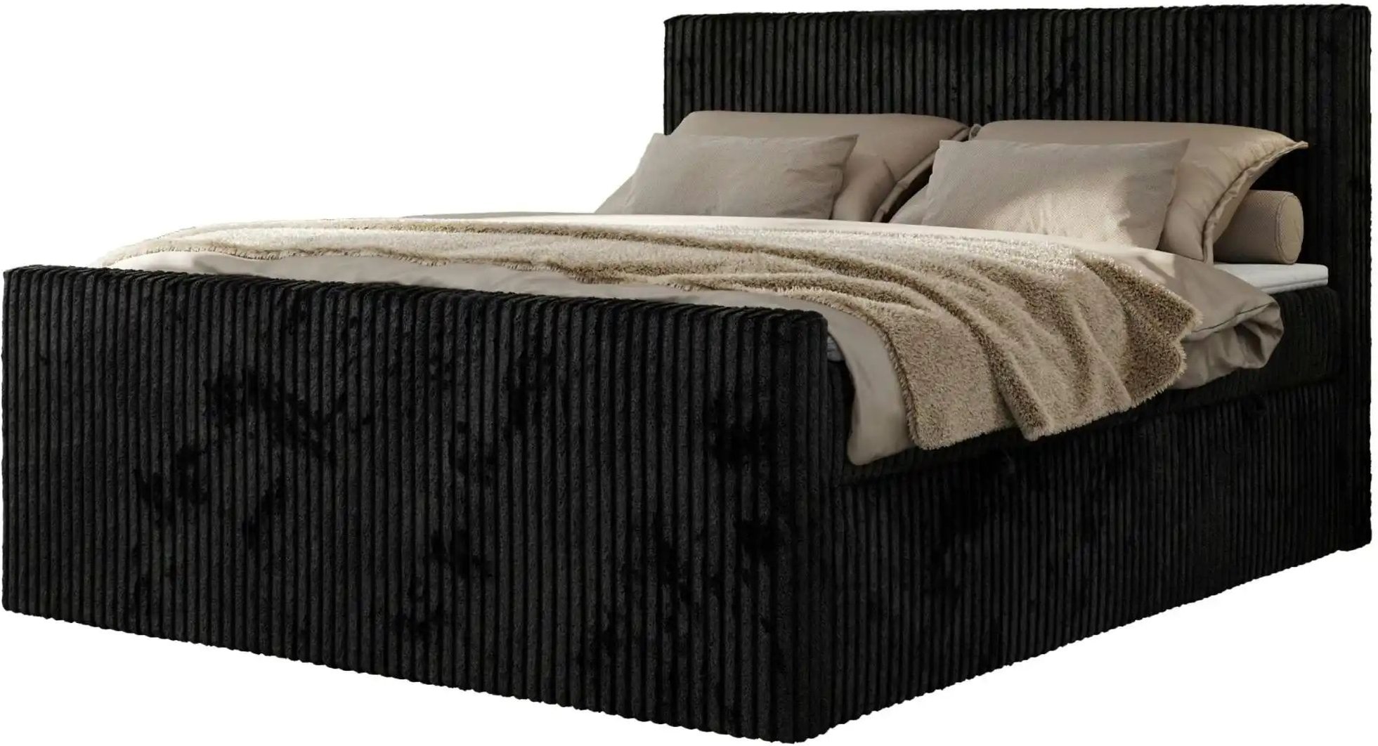 Boxbett mit Bettkasten Tiliano Duo ¦ schwarz ¦ Maße (cm): B: 204 H: 119 Betten > Komfortbetten - Höffner