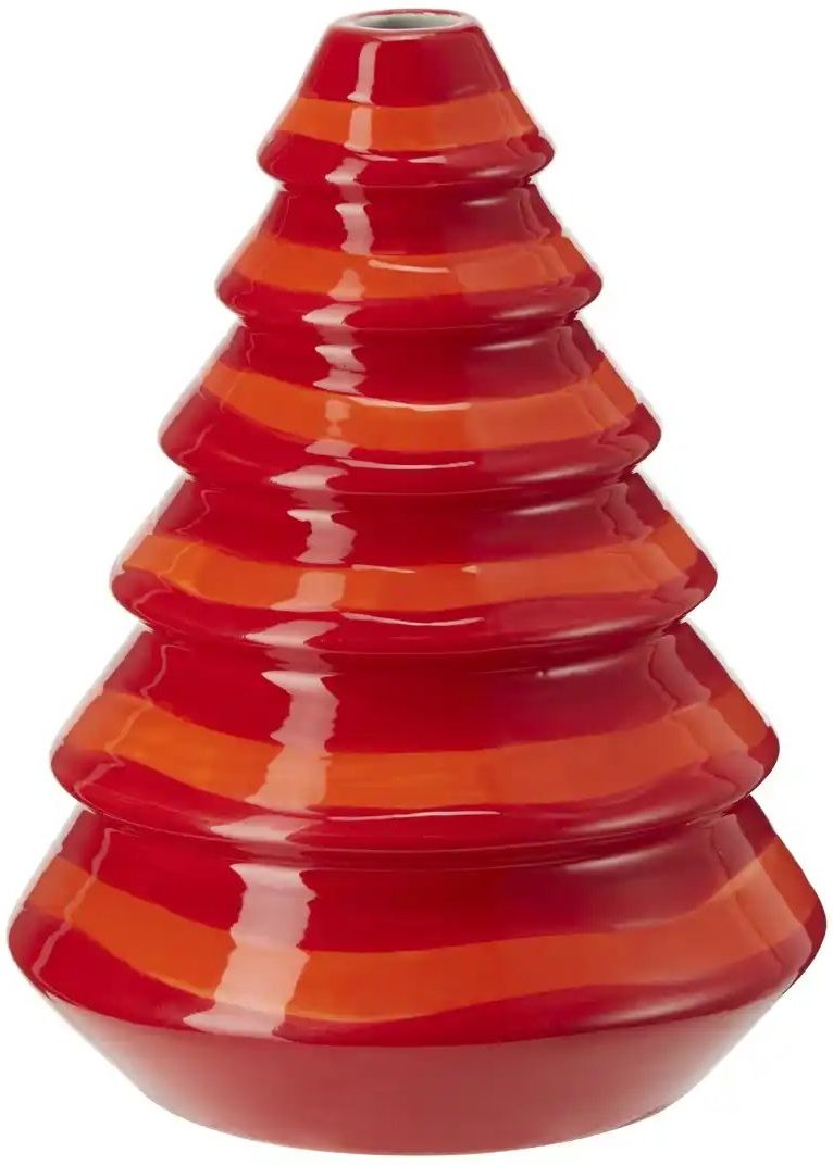HOME STORY Deko Tannenbaum   ¦ rot ¦ Porzellan ¦ Maße (cm): H: 15,7  Ø: 12 Weihnachten - Höffner