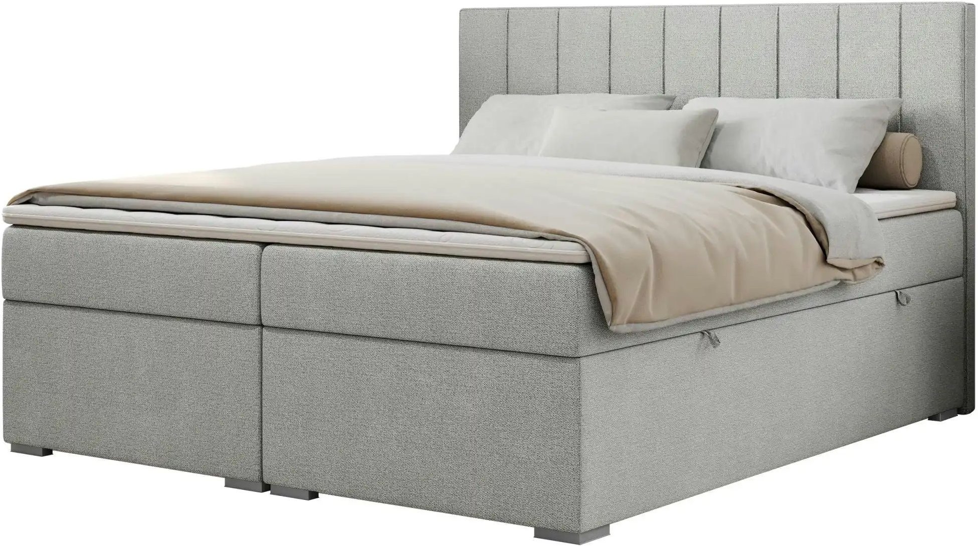 Boxbett mit Bettkasten Ally ¦ grau ¦ Maße (cm): B: 180 H: 118 Betten > Komfortbetten - Höffner