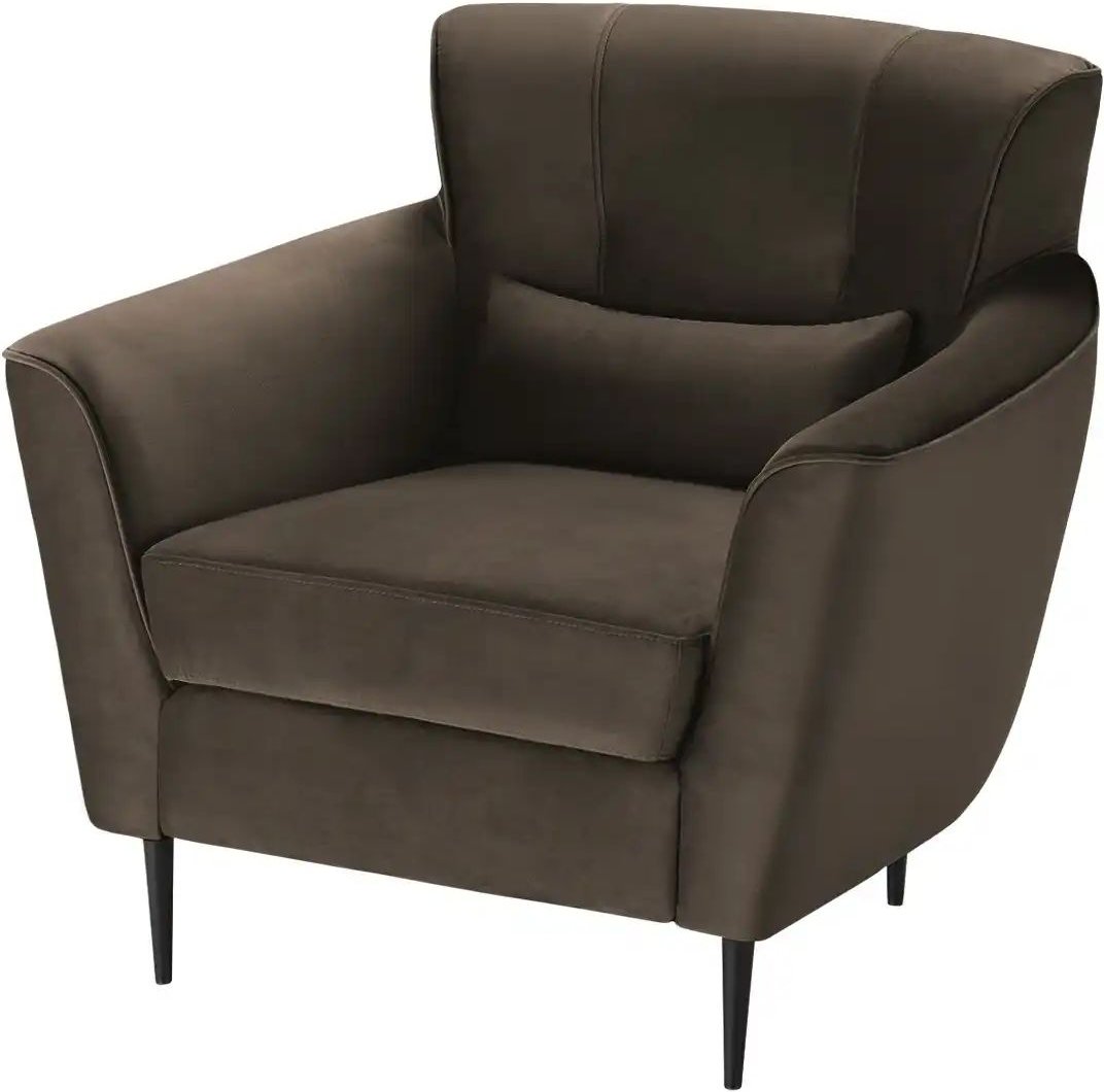 switch Samtsessel aus Samt Teddy ¦ braun ¦ Maße (cm): B: 87 H: 82 T: 83.0 Polstermöbel > Sessel > Polstersessel - Höffne...