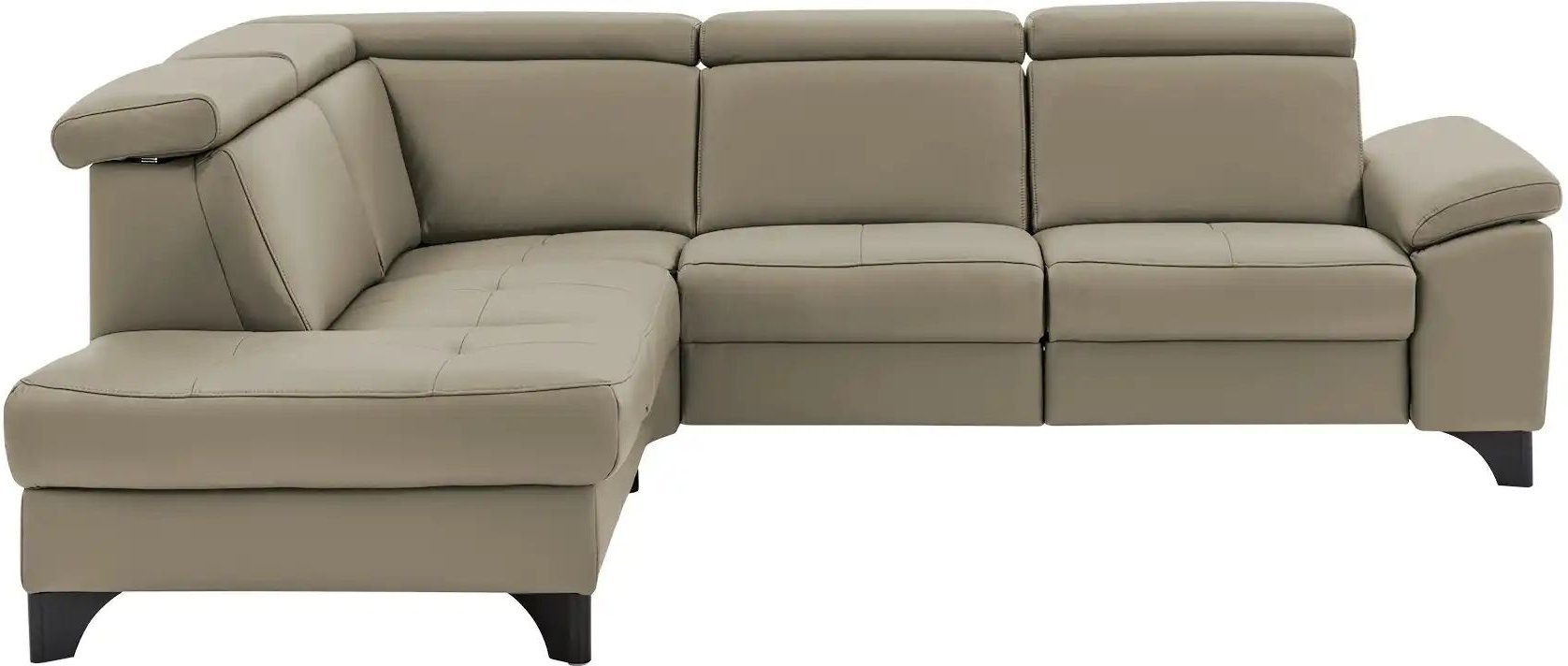 meinSofa Ecksofa Echtleder Linda ¦ beige ¦ Maße (cm): B: 261 H: 98 T: 209.0 Polstermöbel > Sofas > Ecksofas - Höffner