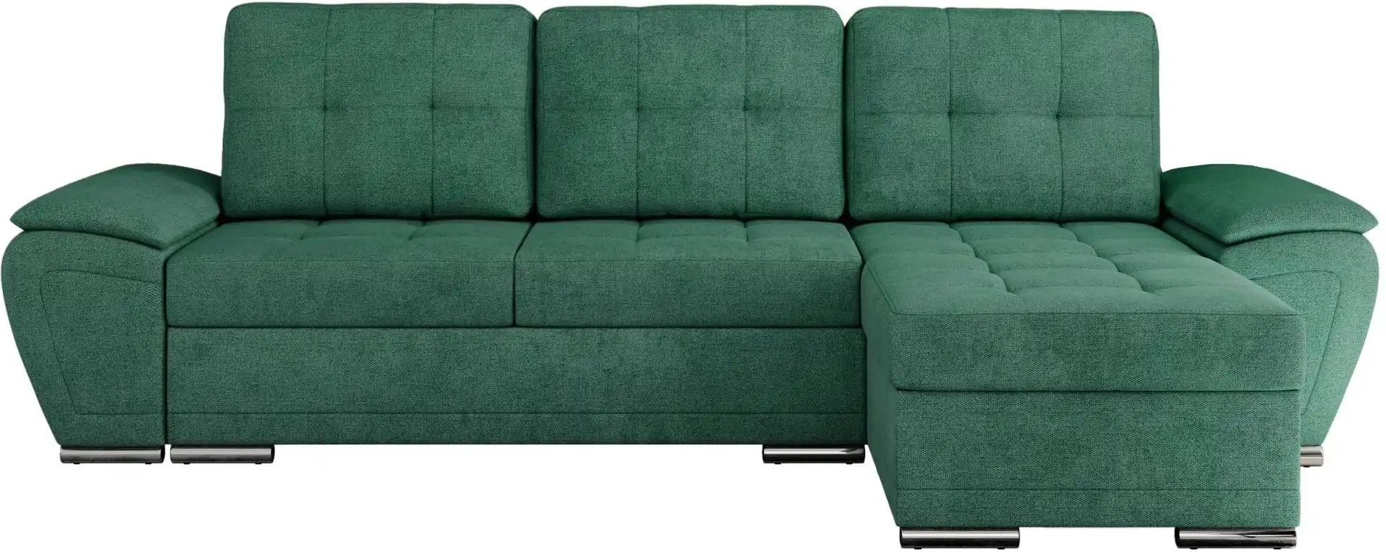 Ecksofa mit Schlaffunktion Umbria ¦ grün ¦ Maße (cm): B: 271 H: 85 Polstermöbel > Sofas > Ecksofas - Höffner