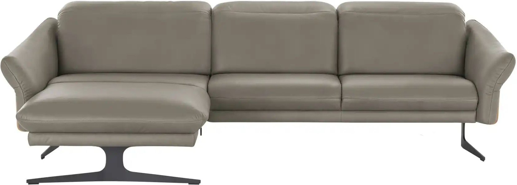 himolla Ecksofa Leder 1059 ¦ grau ¦ Maße (cm): B: 284 H: 83 T: 179.0 Polstermöbel > Sofas > Ecksofas - Höffner
