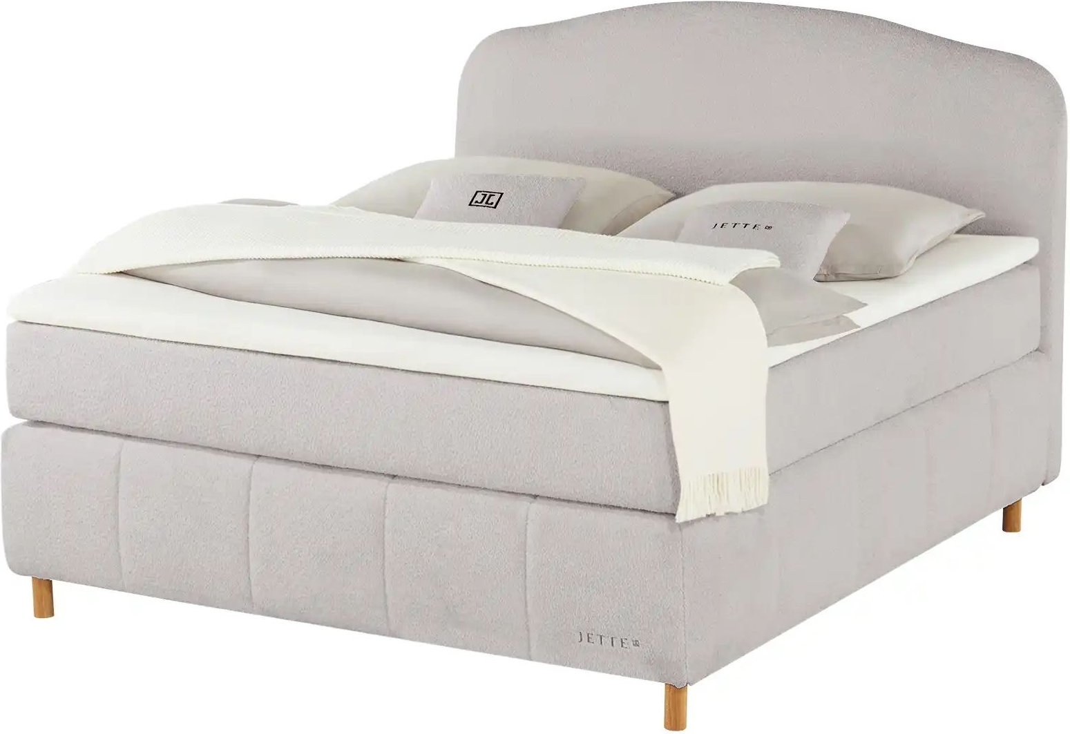 Jette Home Boxspringbett Jette Cloud ¦ grau ¦ Maße (cm): B: 182 H: 132,5 Betten > Boxspringbetten - Höffner