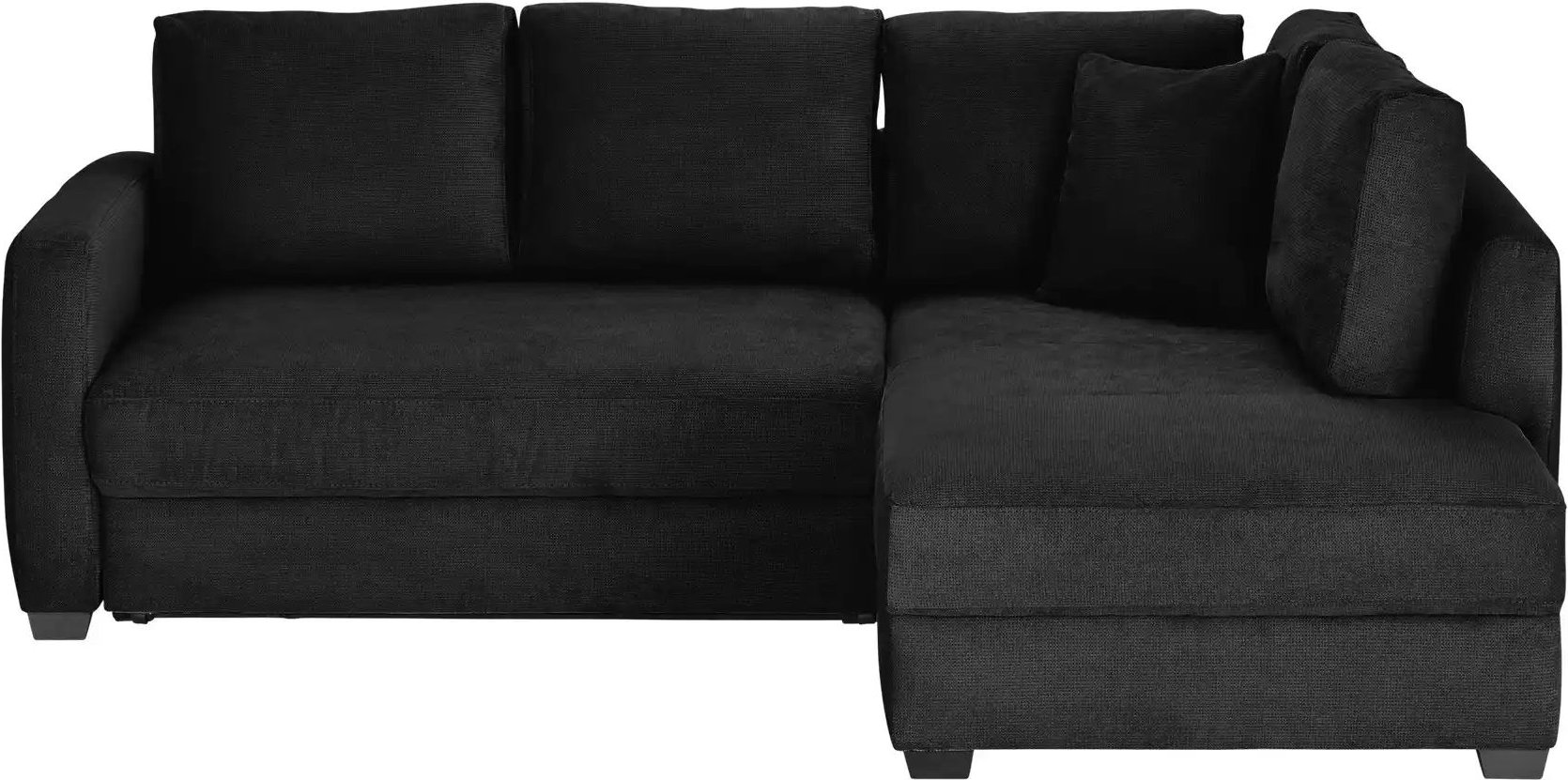 bobb Ecksofa mit Boxspringpolsterung Lisa de Luxe ¦ schwarz ¦ Maße (cm): B: 235 H: 90 T: 184.0 Polstermöbel > Sofas > E...
