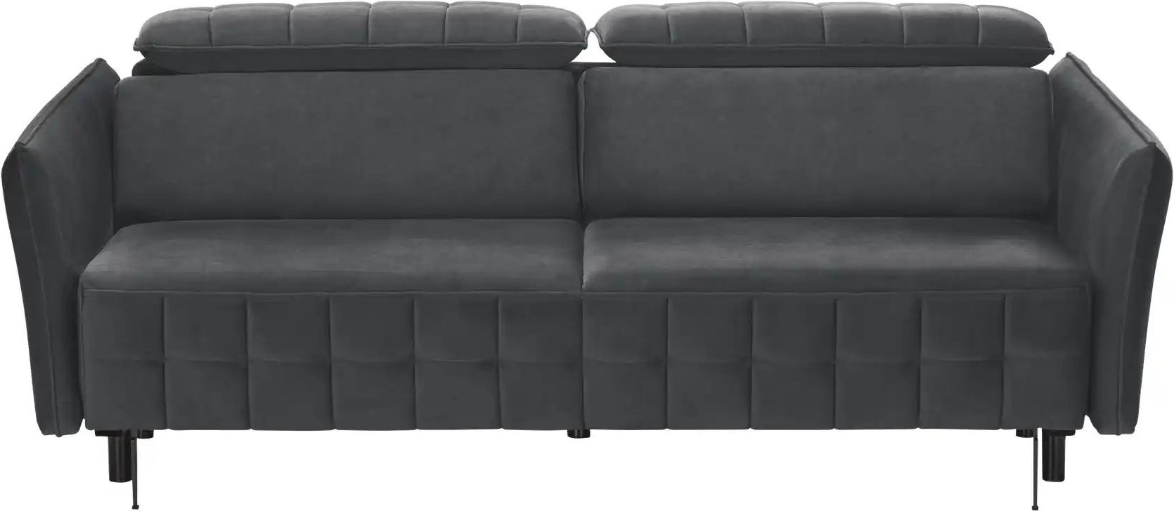 smart Schlafsofa mit verstellbaren Kopfstützen Momoka ¦ schwarz ¦ Maße (cm): B: 226 H: 90 T: 104.0 Polstermöbel > Sofas ...