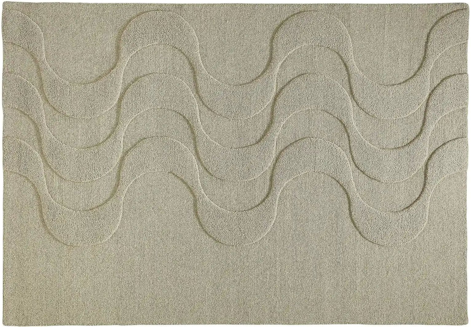 Handtuft-Teppich  Flow ¦ beige ¦ Wolle ¦ Maße (cm): B: 120 Teppiche > Naturteppiche - Höffner