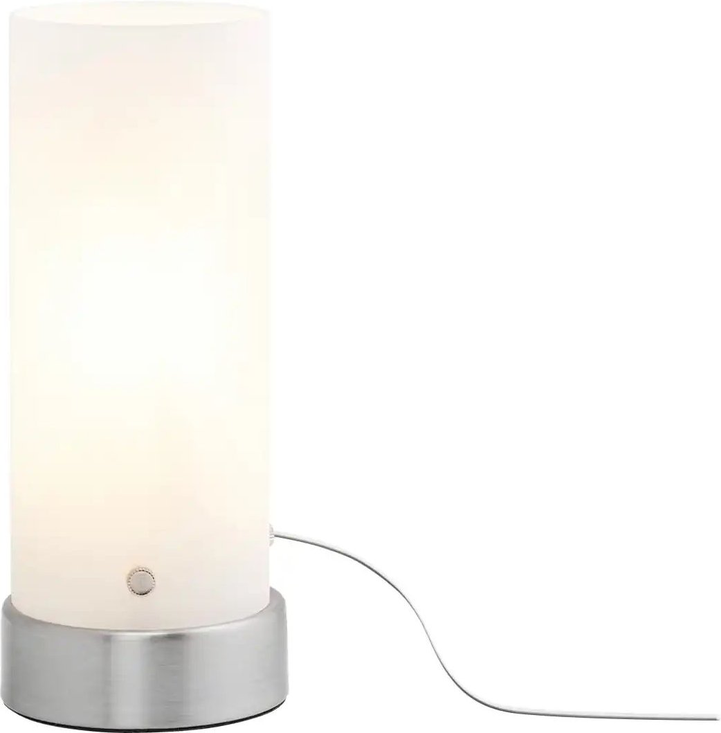 KHG Tischleuchte 1-flammig Glaszylinder Weiß ¦ Maße (cm): H: 20 Ø: 8 Lampen & Leuchten > Tischlampen - Höffner