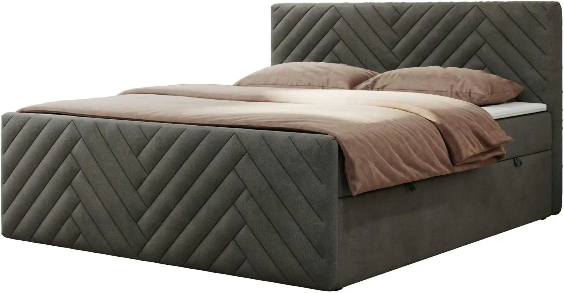 Boxbett mit Bettkasten Paris Duo ¦ grau ¦ Maße (cm): B: 121 H: 110 Betten > Komfortbetten - Höffner