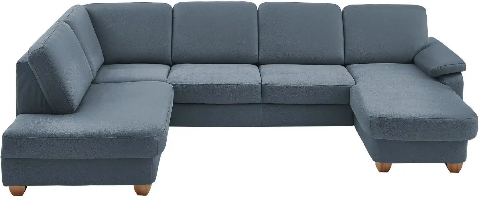 meinSofa Wohnlandschaft aus Kunstleder Oliver ¦ blau ¦ Maße (cm): B: 300 H: 85 T: 202.0 Polstermöbel > Sofas > Schlafsof...