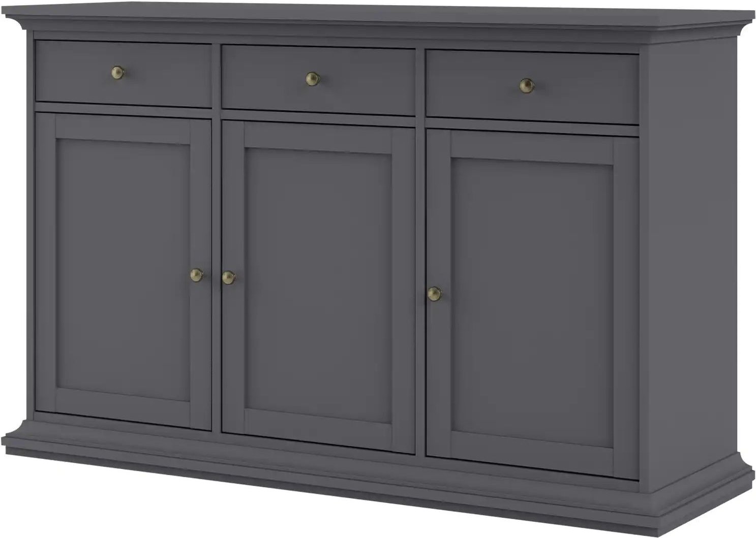 Buffet-Unterteil Chester ¦ schwarz ¦ Maße (cm): B: 143,7 H: 91,7 T: 46.1 Kommoden & Sideboards > Highboards - Höffner
