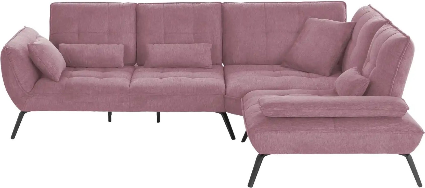 vito Ecksofa Ticona ¦ rosa/pink ¦ Maße (cm): B: 326 H: 93 T: 266.0 Polstermöbel > Sofas > Ecksofas - Höffner